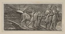 Boy Returning Joyfully, with Plough and Oxen, from Thornton's Pastorals of Virgil, 1821. Creator: William Blake