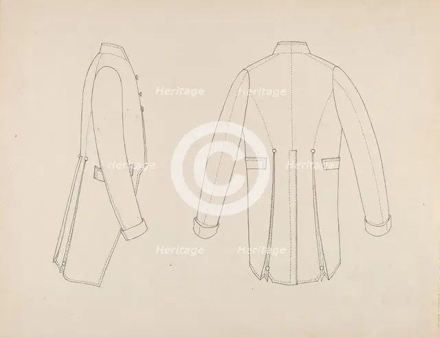 Boy's Cutaway Jacket, c. 1938. Creator: Dorothea Mierisch.