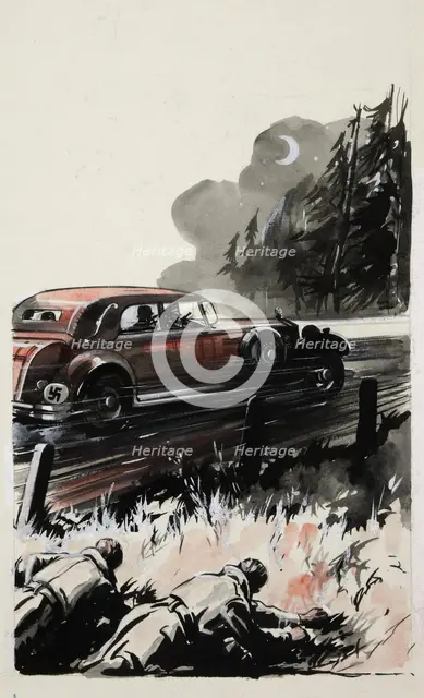 Boy's Adventure Stories: 1 of 28 pieces - Book `A', between 1939 and 1946.  Creators: Unknown, Central Office of Information.