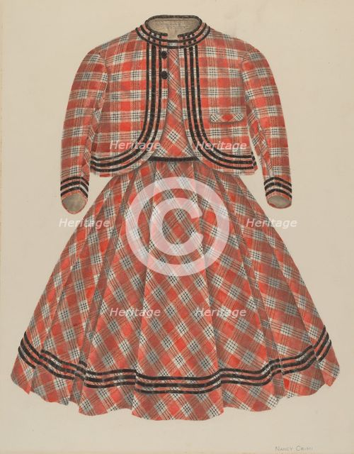Boy's Dress and Jacket, c. 1940. Creator: Nancy Crimi.