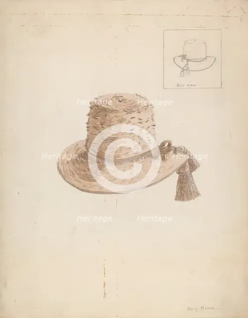 Boy's Hat, c. 1936. Creator: Mary E Humes.