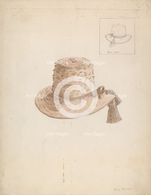 Boy's Hat, c. 1936. Creator: Mary E Humes.