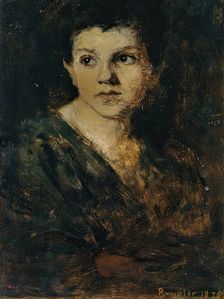 Boy's head, 1875. Creator: Franz Rumpler