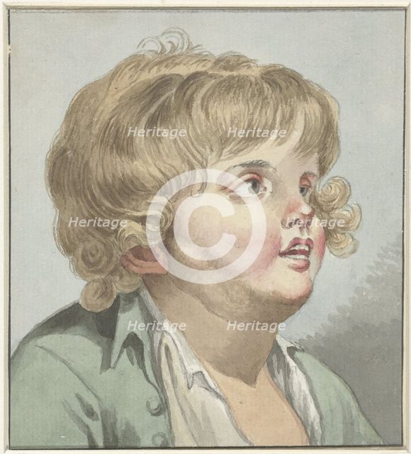 Boy's head, three -quarters to the right, 1745-1850. Creator: Anon.