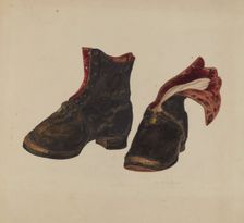 Boy's Shoes, 1935/1942. Creator: Marjorie McIntyre