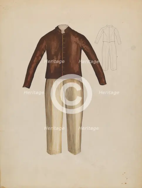 Boy's Suit, 1935/1942. Creator: Unknown.