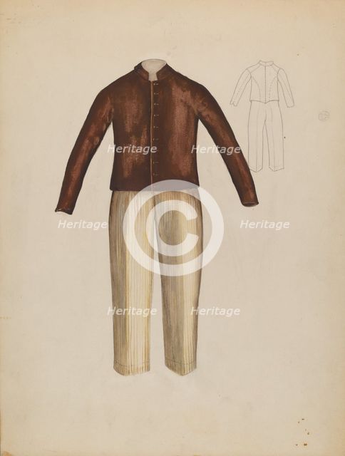 Boy's Suit, 1935/1942. Creator: Unknown.