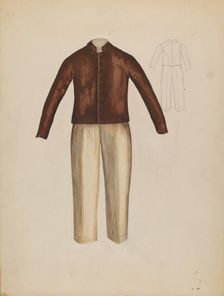 Boy's Suit, 1935/1942. Creator: Unknown