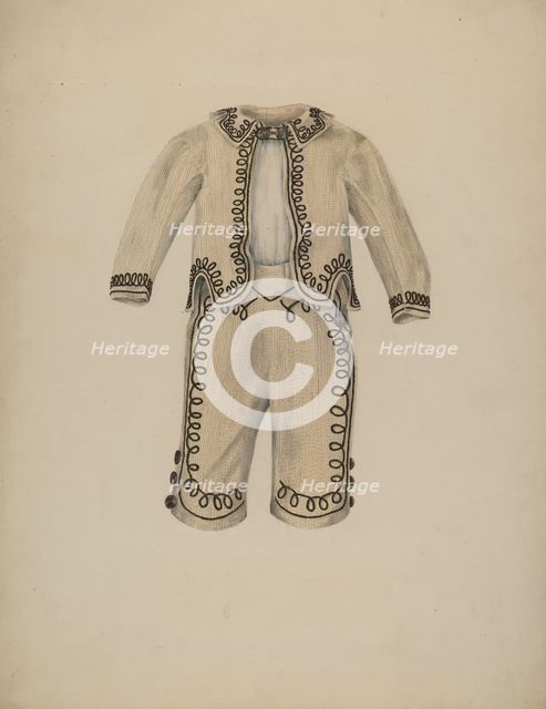 Boy's Suit, 1935/1942. Creator: Marjorie McIntyre.