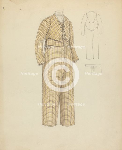 Boy's Suit, 1935/1942. Creator: Nancy Crimi.