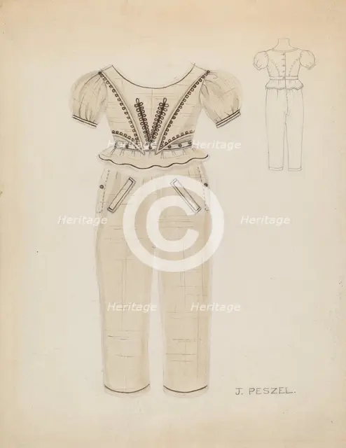 Boy's Suit, c. 1936. Creator: Jean Peszel.