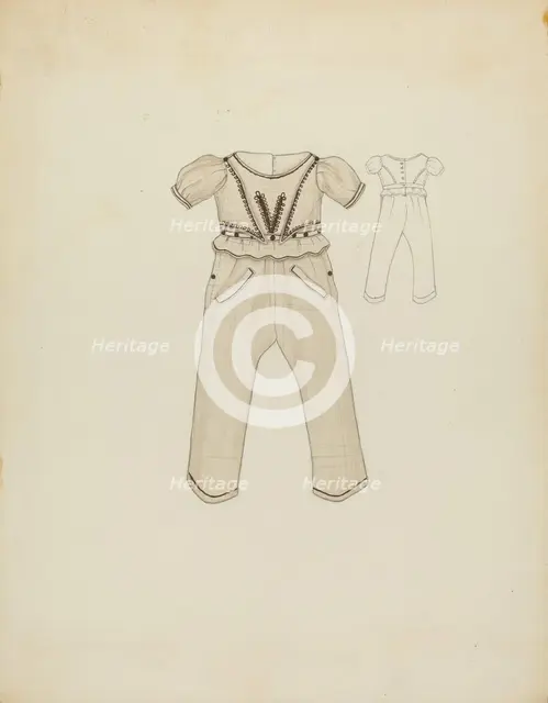 Boy's Suit, c. 1936. Creator: Nancy Crimi.