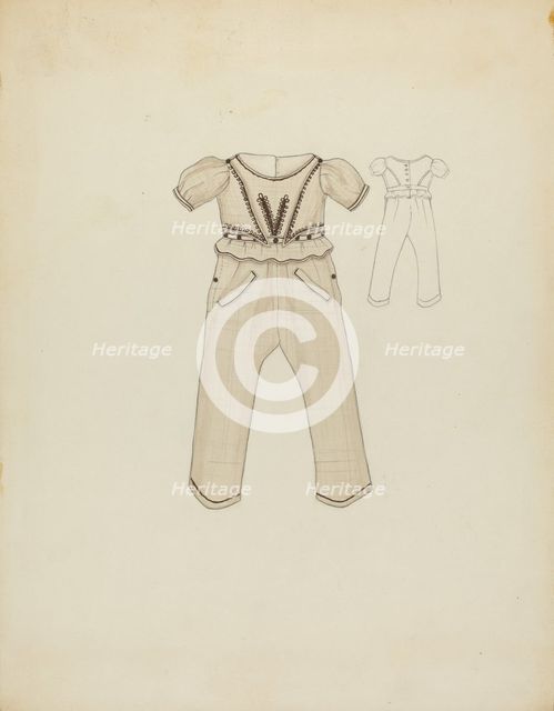 Boy's Suit, c. 1936. Creator: Nancy Crimi.