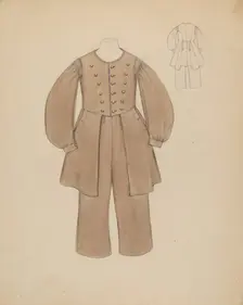 Boy's Suit, c. 1937. Creator: Jessie M. Benge