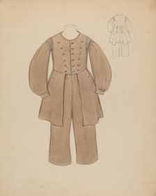 Boy's Suit, c. 1937. Creator: Jessie M. Benge