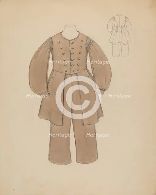 Boy's Suit, c. 1937. Creator: Jessie M. Benge.