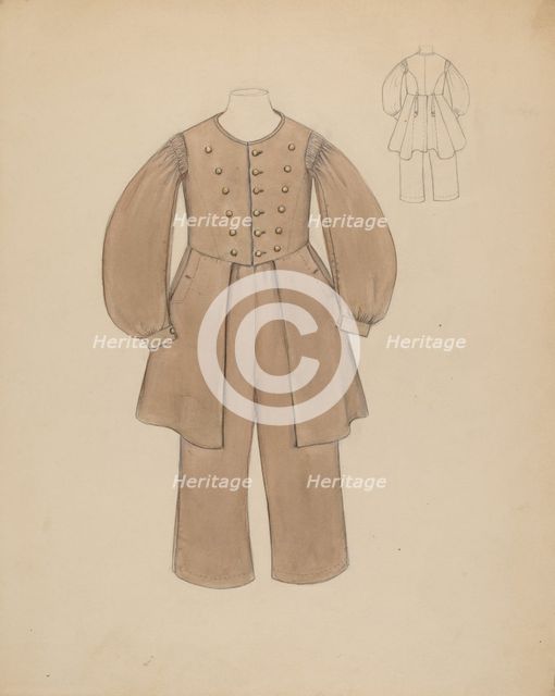 Boy's Suit, c. 1937. Creator: Jessie M. Benge.