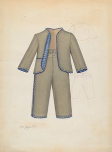 Boy's Suit, c. 1937. Creator: Sara Garfinkel