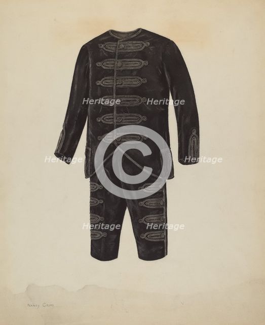 Boy's Suit, c. 1938. Creator: Nancy Crimi.