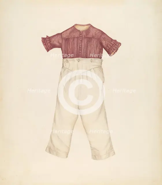 Boy's Suit, c. 1940. Creator: Dorothea Mierisch.