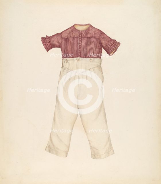 Boy's Suit, c. 1940. Creator: Dorothea Mierisch.