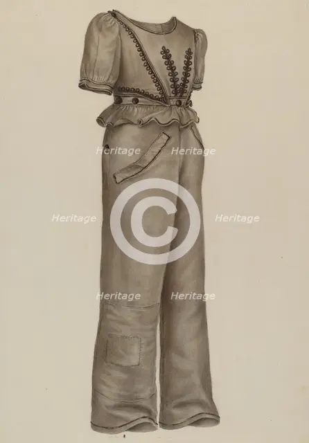 Boy's Suit, c. 1941. Creators: Charles Mannino, Nancy Crimi.