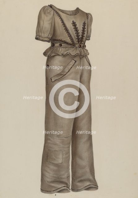 Boy's Suit, c. 1941. Creators: Charles Mannino, Nancy Crimi.