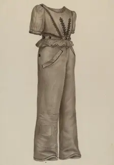 Boy's Suit, c. 1941. Creators: Charles Mannino, Nancy Crimi