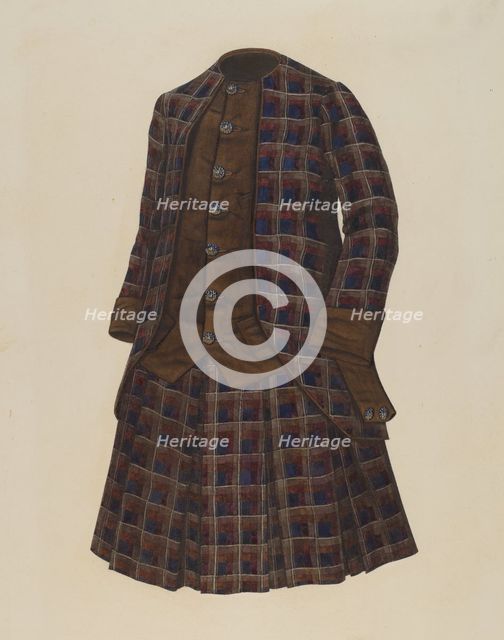 Boy's Poplin Suit, 1935/1942. Creator: Daniel Marshack.