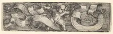 Boy Stepping to the Right over Banderoles, mid-17th century. Creator: Barthel Beham