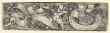 Boy Stepping to the Right over Banderoles, mid-17th century. Creator: Barthel Beham
