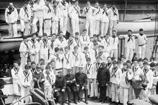 Boy sailors on the USS Newport, between c1910 and c1915. Creator: Bain News Service