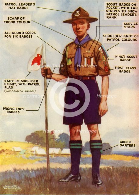 'Boy Scout Uniform and Badges', 1944. Creator: Kenneth Brookes.