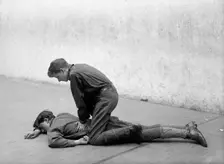 Boy Scouts Training Demonstration, 1912. Creator: Harris & Ewing