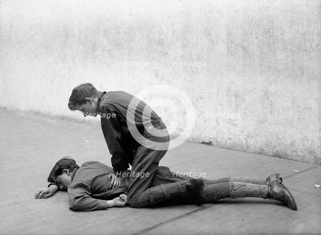 Boy Scouts Training Demonstration, 1912. Creator: Harris & Ewing.