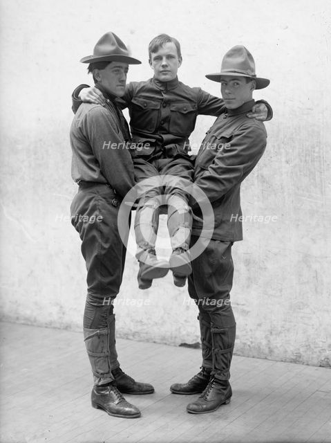 Boy Scouts Training Demonstration, 1912. Creator: Harris & Ewing.