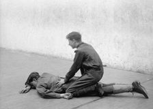 Boy Scouts Training Demonstration, 1912. Creator: Harris & Ewing