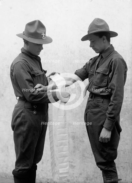 Boy Scouts Training Demonstration, 1912. Creator: Harris & Ewing.