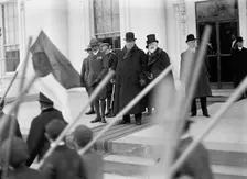 Boy Scouts - Visit of Sir Robert Baden-Powell To D.C. Reviewing Parade..., 1911. Creator: Harris & Ewing