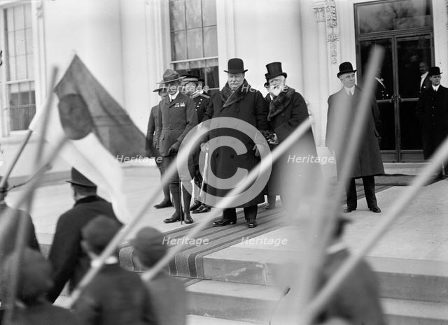 Boy Scouts - Visit of Sir Robert Baden-Powell To D.C. Reviewing Parade..., 1911. Creator: Harris & Ewing.