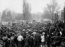 Boy Scouts, at Department of Agriculture, 1917. Creator: Harris & Ewing