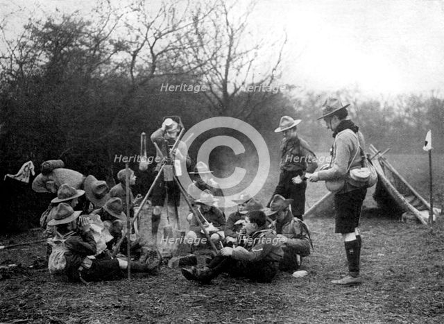 Boy scouts camping, 1926. Creator: Unknown.