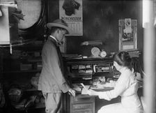 Boy Scouts - Postal Savings; Scouts Depositing, 1913. Creator: Harris & Ewing