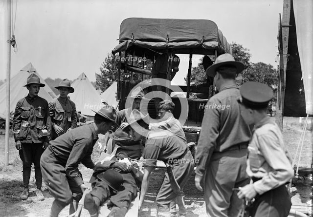 Boy Scouts - Scouts At Gettysburg, 1913. Creator: Harris & Ewing.