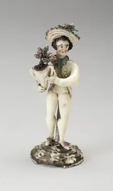 Boy with a Vase, France, Late 18th century. Creator: Verres de Nevers