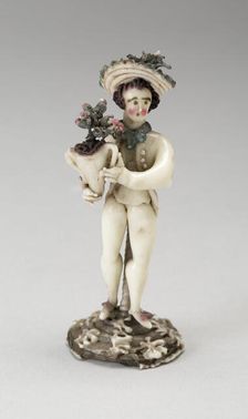 Boy with a Vase, France, Late 18th century. Creator: Verres de Nevers
