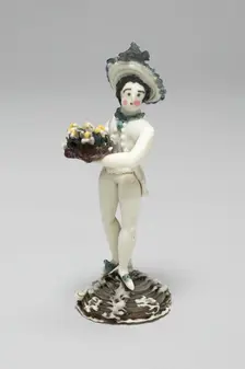 Boy with a Basket, France, 1750/99. Creator: Verres de Nevers