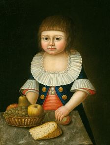 Boy with a Basket of Fruit, c. 1790. Creator: Unknown