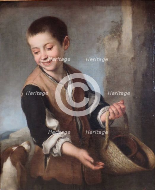 Boy with a dog, 1655. Creator: Bartolomé Esteban Murillo.