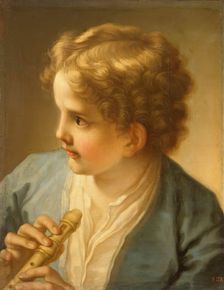 Boy with a Flute, 1720. Creator: Benedetto Luti